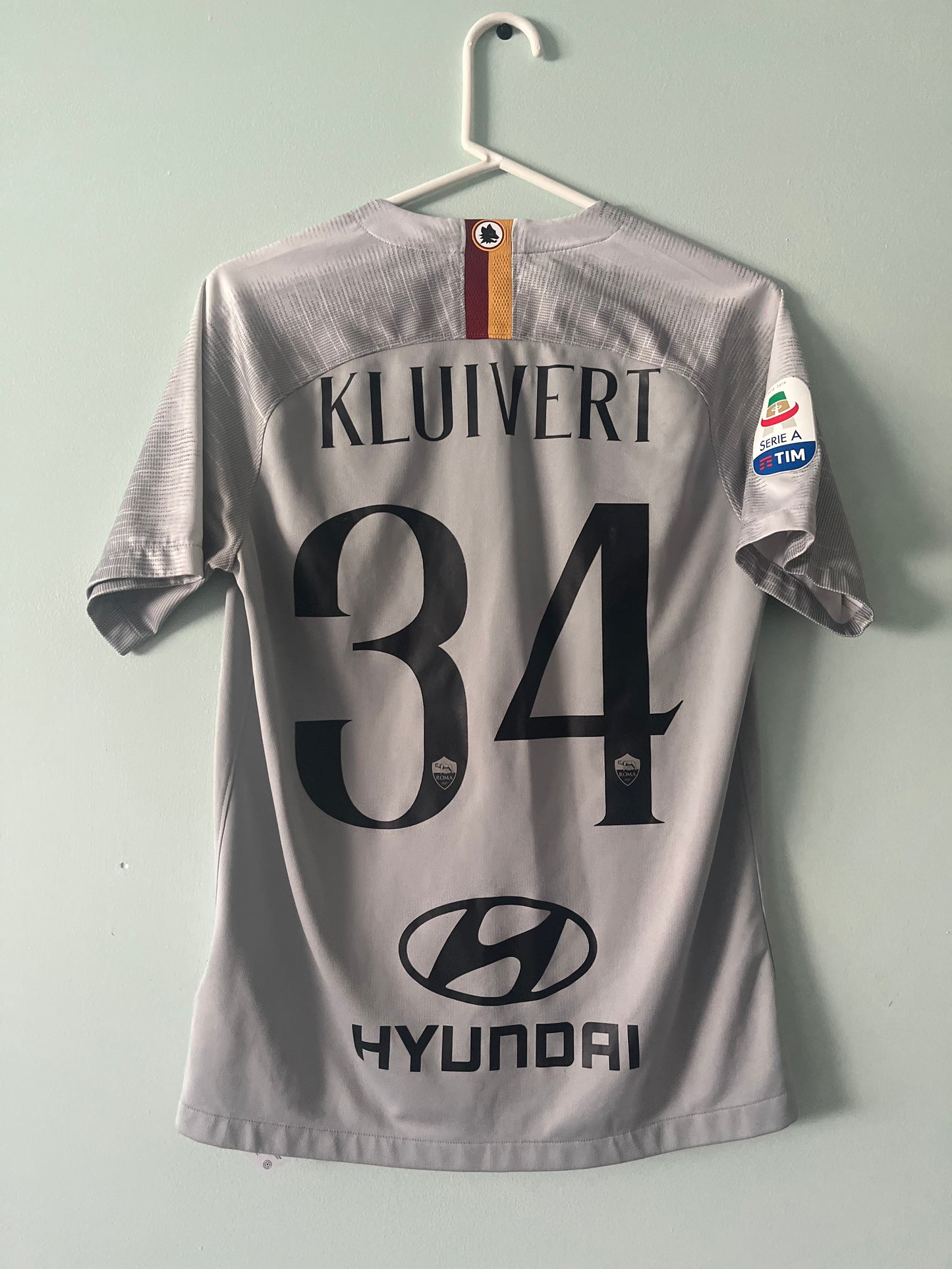 Nike 2018/2019 Roma Away Kluivert #34